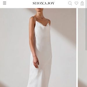 SHONA JOY luxe bias cowl slip dress